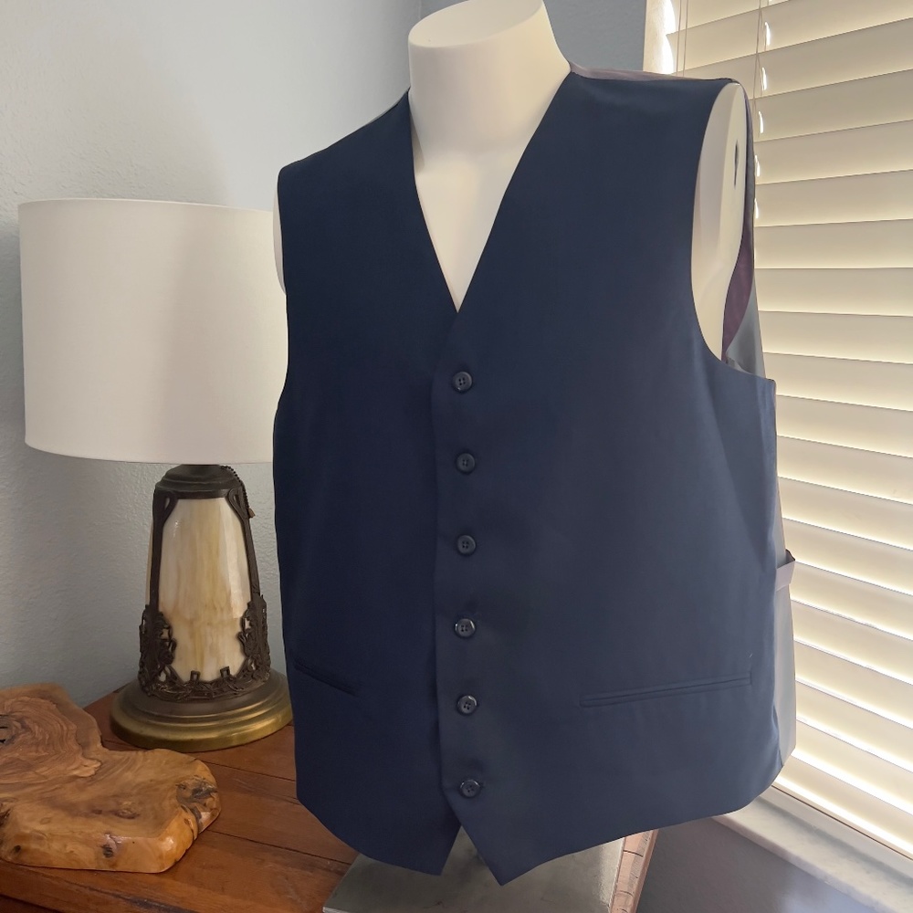 Navy Formal Vest